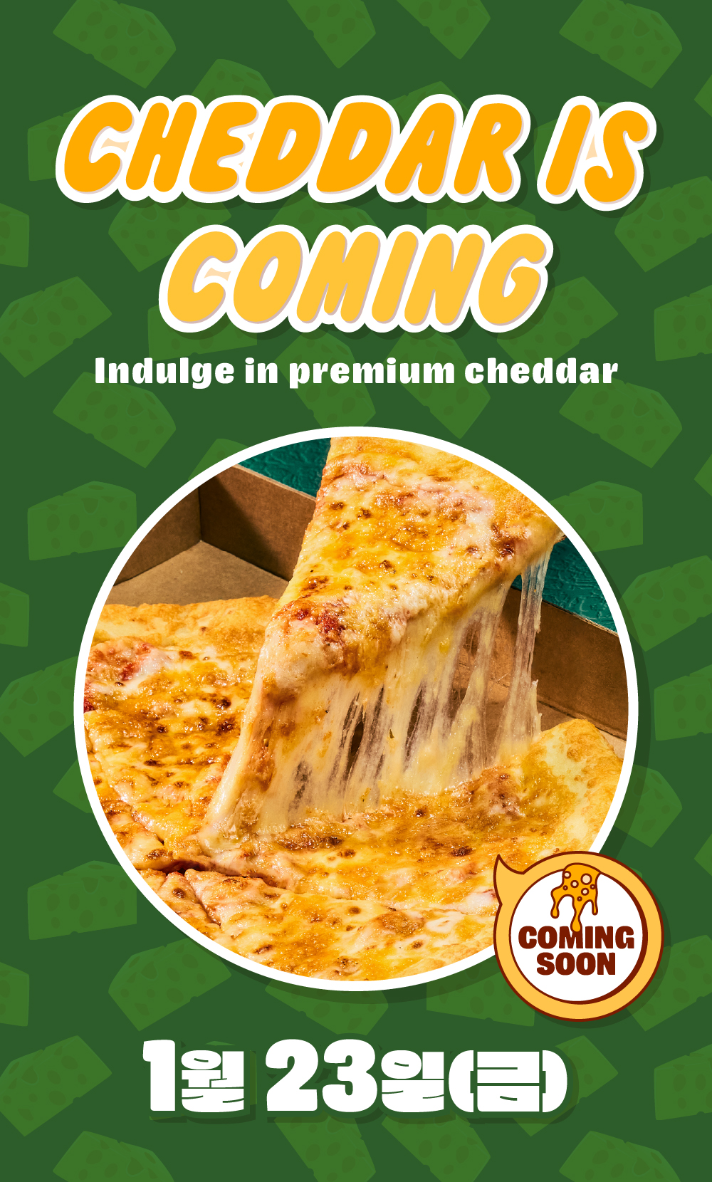 CHEDDAR IS COMING